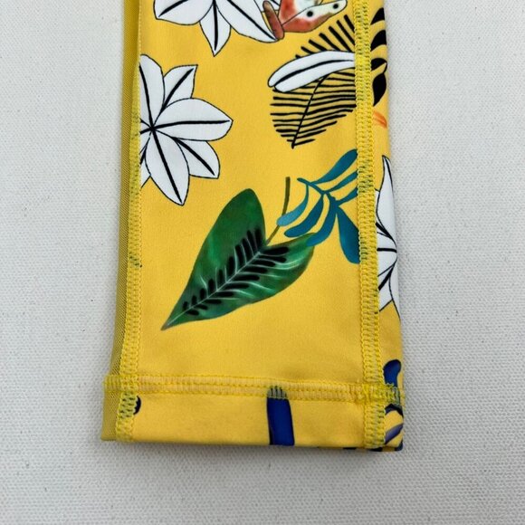 Zyia Active Womens Floral Cropped Leggings Yellow/Multi Size 4 - Picture 5 of 8